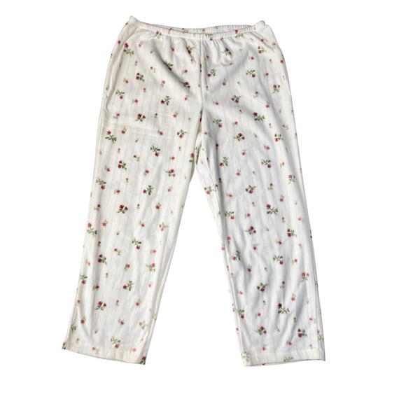 Lauren Ralph Lauren NWT Sz XL 2-Piece Button Front Fleece Women's Pajama Set - Picture 11 of 16